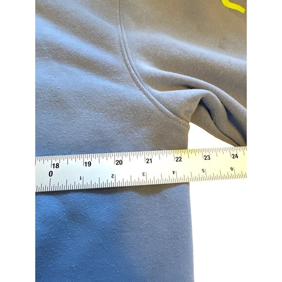 Carhartt K288 Hoodie Medium Loose Fit Blue Neon Logo Sleeve TS02880M Workwear - Picture 8 of 9
